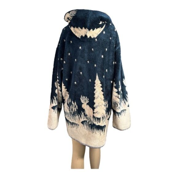 Country Woods Vintage Hooded Sherpa Jacket Size Large - Picture 2 of 7